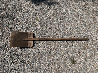 Antique Primitive Farm Grain Shovel WOOD Tool Folk Art Country Americana