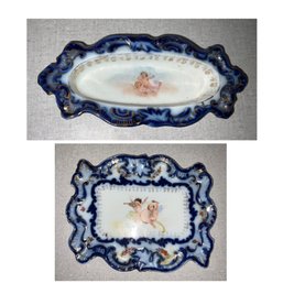 Gorgeous Victoria Carlsbad Flow Blue Cherub Set