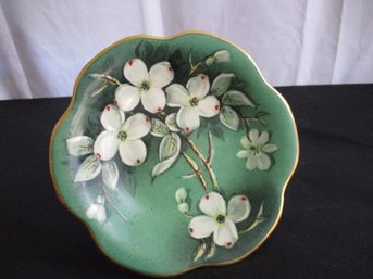 Vintage Stouffer Fine China Dogwood Pattern Footed Serving Dish