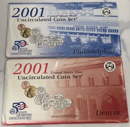 2001 United States Mint Uncirculated Coin Set