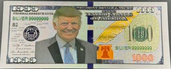 Silver Colored Trump Bill