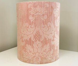 A Wastebasket In Pink Damask, By Gracious Home