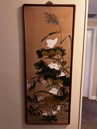 Oriental Inspired Floral Wall Hanging