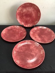 Sonoma Winter Fields Plate Set Of 4