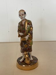 JAPANESE PORCELAIN ANTIQUE FIGURE MAN SATSUMA