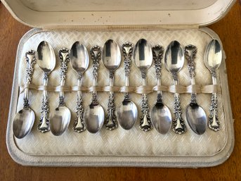 Set Of Twelve Victorian Sterling Teaspoons