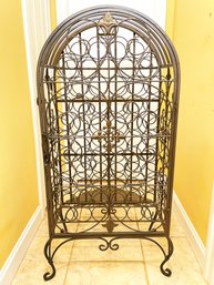 A Fabulous Vintage Wrought Iron Wine Rack