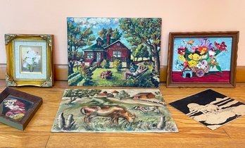 Assorted Vintage Original Art