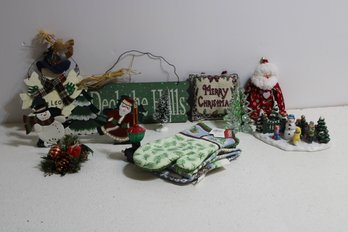 Lot Of 11 Christmas Decorations