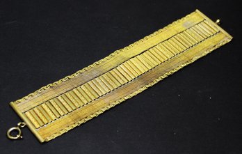 Very Fine Fancy Wide Gold Filled Victorian Bracelet