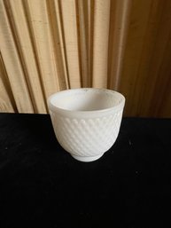 E O Brody Milk Glass Vase