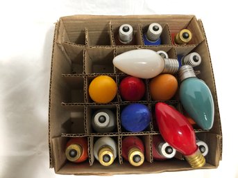 Partial Box Of Vintage GE Replacement Light Bulbs