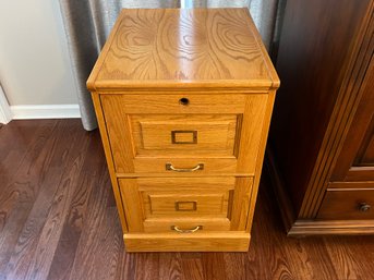 Oak File Cabinet