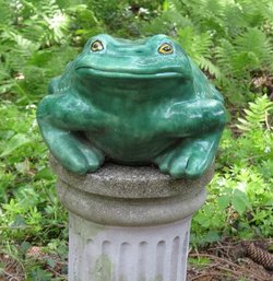 A Green Ceramic Frog - A Brother From Another Mother?