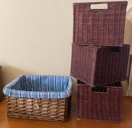 Four Storage Baskets