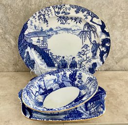 ROYAL CROWN DERBY MIKADO Serving Dishes