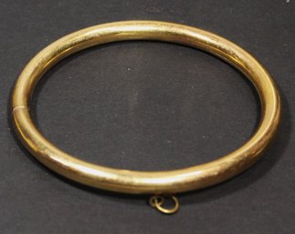 Victorian Gold Filled Hollow Bangle Bracelet For Pendant Or Charm