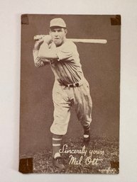 1939-46 Salutation Exhibits Mel Ott NY Giants