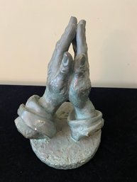 Vintage Praying Hands Sculpture Alexander Backer