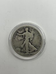 1918-S Walking Liberty Silver Half Dollar