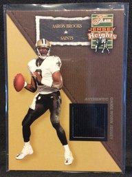 2002 Fleer Flair Jersey Heights Aaron Brooks Jersey Relic Card - K