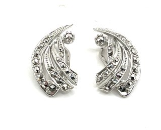 Beautiful Ornate Marcasite Earrings