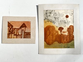 Vintage Watercolors By Ernesto Gonzales Valdivia