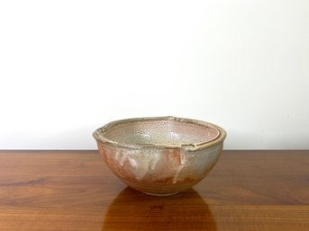 Freeform Edge Glazed Ceramic Bowl