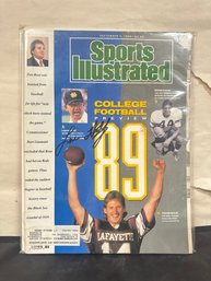 Sports Illustrated Magazine- College Football Hand Signed By Coach Lou Holtz. With Ernie Davis & Baur  LP / B3