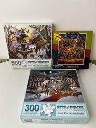 Trio Of Winter/Christmas Themed Puzzles