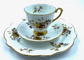 Collectable R Clarence Bone China Golden Harvest 3-piece Set