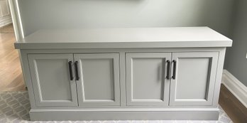 Grey Console With Storage