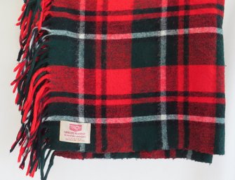 A Tartan Leisure Blanket By Troy Mills, Troy, NH