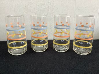 Vintage Crisa Clearly Glasses Set Of 4