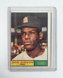 1961 Topps Bob Gibson #211 St. Louis Cardinals Card