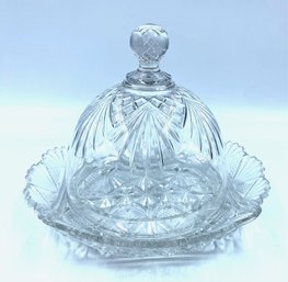 Vintage Teutonis Domed Butter Dish By McKee