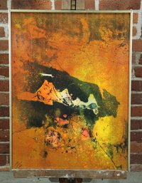 Vintage Lebadang Mid Century Abstract Expressionist Hand Signed & #'d Lithograph