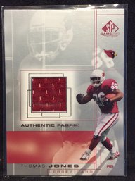 2001 Upper Deck SP Game Used Thomas Jones Jersey Relic Card - K