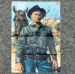 A Vintage Lucky Luke Starring Yul Brynner French Release Lobby Card