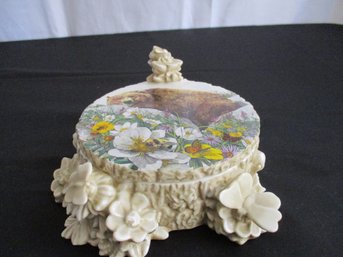 Fine Art Keepsake Porcelain Box By Bev Doolittle - Bugged Bear