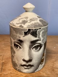 Fornasetti Profumi 7301 Scented Candle In Ceramic Container Used No Chips