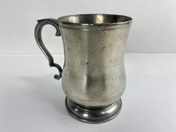 Antique Fancy Handled Pewter Mug