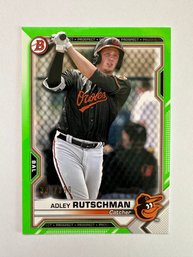 2021 Bowman Prospects Adley Rutschman Lime Green /399