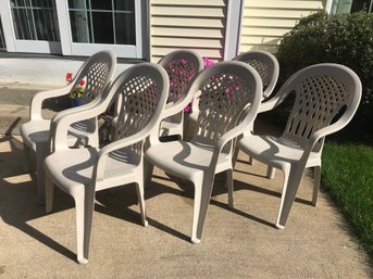 Set Of 6 Stylish And Durable Patio Chairs