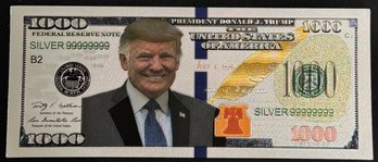 Silver Colored Trump Bill