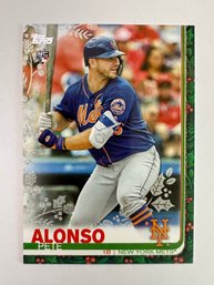 2019 Topps Holiday Pete Alonso Metallic Snowflake SP Rookie