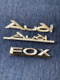 AUDI/FOX CAR EMBLEMS