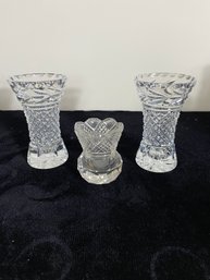 Vintage Westmoreland And Other Small Vase Lot