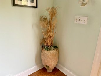 Large Handled Urn Form Floor Vase From Lillian August