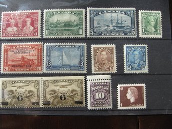 SELECTION OF MOSTLY MINT CANADA STAMPS, NICE EARLY ONES INCLUDED.